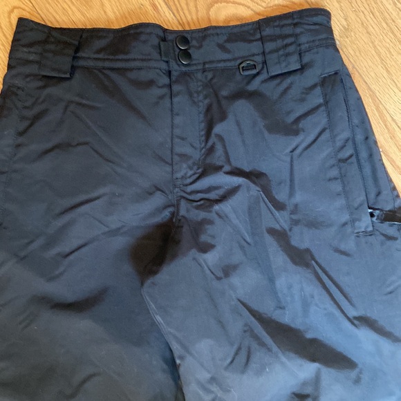 Slalom ski pants sz XS black euc snow board winter play - Picture 2 of 7